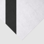 Zwarte Stripes en Chevrons met Monogram op wit Tissuepapier (Detail)