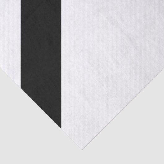 Zwarte Stripes en Chevrons met Monogram op wit Tissuepapier (Detail)