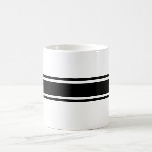 Zwarte Stripes-Mok Koffiemok (Center)