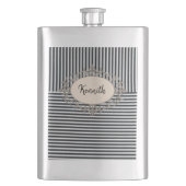 Zwarte stripfles flacon (Voorkant)