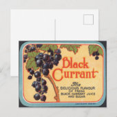 Zwarte stroom briefkaart (Voorkant / Achterkant)