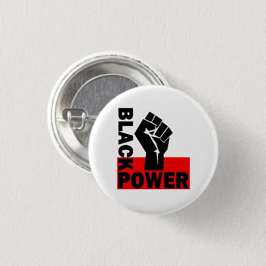 ZWARTE STROOM RONDE BUTTON 3,2 CM (Voorkant /achterkant)