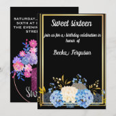 ZWARTE STROOMELEGANT KAART (Voorkant / Achterkant)