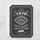 Zwarte Stropdas  40e verjaardag Kaart (Voorkant)