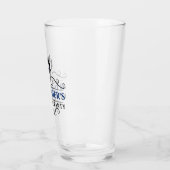 Zwarte Stropdas Blauw van de Partij van de Bachelo Glas (Links)