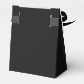 Zwarte Stropdas bruidebruidjes voor cadeaubonen Bedankdoosjes (Achterkant)