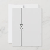 ZWARTE STROPDAS CORPORATE DINER RECEPTION INVITATI KAART (Achterkant)