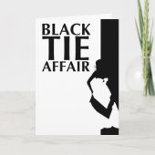 zwarte stropdas : mooie silhouette (Voorkant)