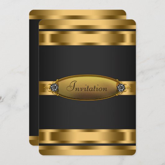 zwarte Stropdas partij Kaart (Voorkant / Achterkant)