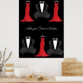 Zwarte Stropdas Poster Carla (Keuken)