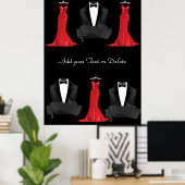 Zwarte Stropdas Poster Carla (Thuiskantoor)