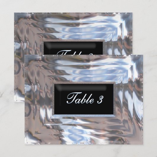 Zwarte Stropdas Tabelnummer Kaart (Voorkant / Achterkant)