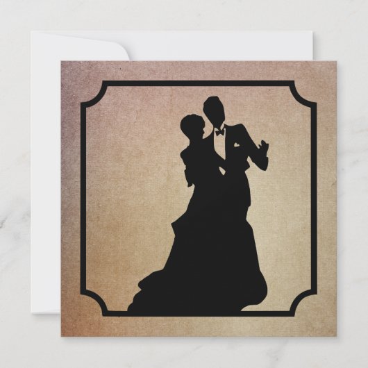 Zwarte Stropdas Valentijn Dance Party Invitation Kaart (Voorkant)