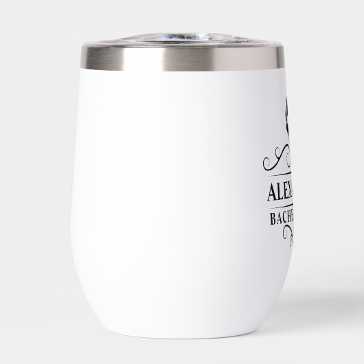 Zwarte Stropdas van Bachelor Party (Voorkant)