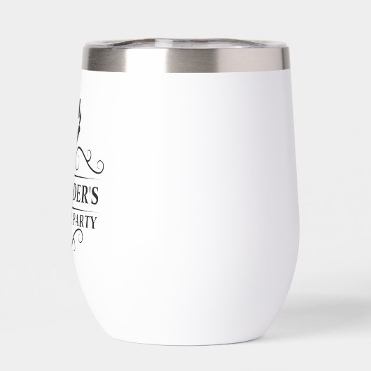 Zwarte Stropdas van Bachelor Party (Achterkant)