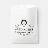 Zwarte Stropdas van Bachelor Party Bedankzakje (Voorkant)