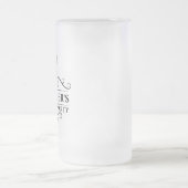 Zwarte Stropdas van Bachelor Party Matglas Bierpul (Center)