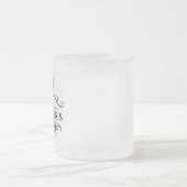 Zwarte Stropdas van Bachelor Party Matglas Koffiemok (Center)