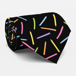Zwarte Stropdas voor het kleuren van pennen