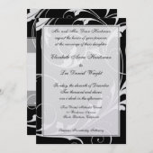 Zwarte Stropdas Wedding-uitnodigingen Kaart (Voorkant / Achterkant)