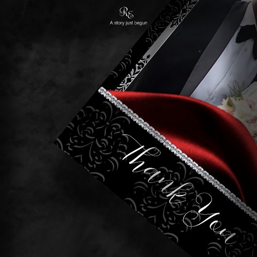 zwarte Stropdassen diamant Bedankkaart