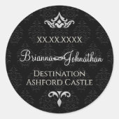 Zwarte Stropdassen Envelop Stickers (Voorkant)