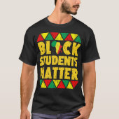 zwarte studenten t-shirt (Voorkant)