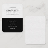 Zwarte subtiele golfpatroon in stijl visitekaartje (Voorkant / Achterkant)