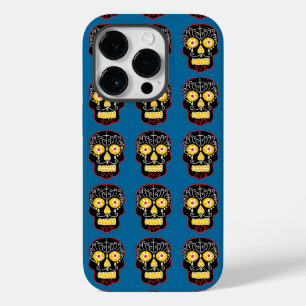 Zwarte Suiker Schedel Case-Mate iPhone 14 Pro Hoesje