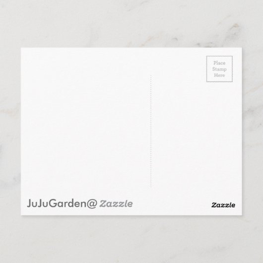 Zwarte Suikerhuid Briefkaart (Achterkant)