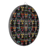 Zwarte Suikerhuid Dartbord (Voorkant Links)