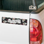 Zwarte Suikerhuid en Zwemelen ID725 Bumpersticker (Op Truck)