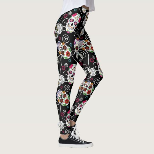 Zwarte Suikerhuid en Zwemelen ID725 Leggings (Rechts)