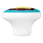 Zwarte Suikerhuid Keramische Knop (Zijkant)