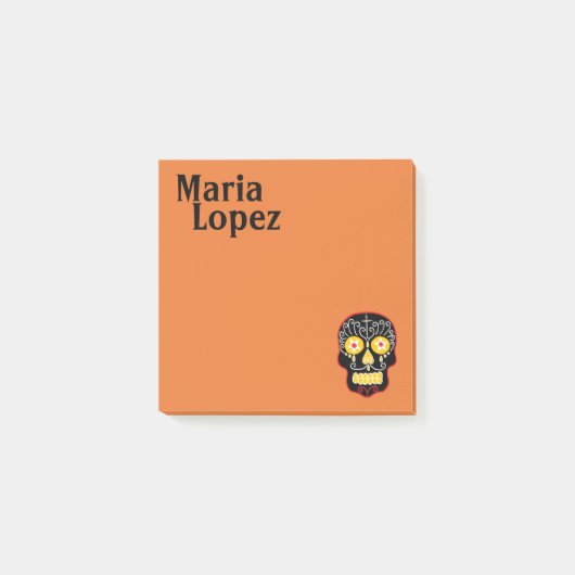 Zwarte Suikerhuid Post-it® Notes (Voorkant)