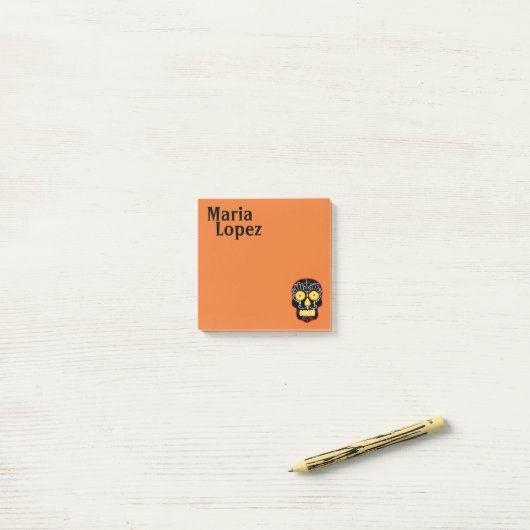 Zwarte Suikerhuid Post-it® Notes (Op bureau)