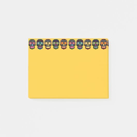 Zwarte Suikerhuid Post-it® Notes (Voorkant)