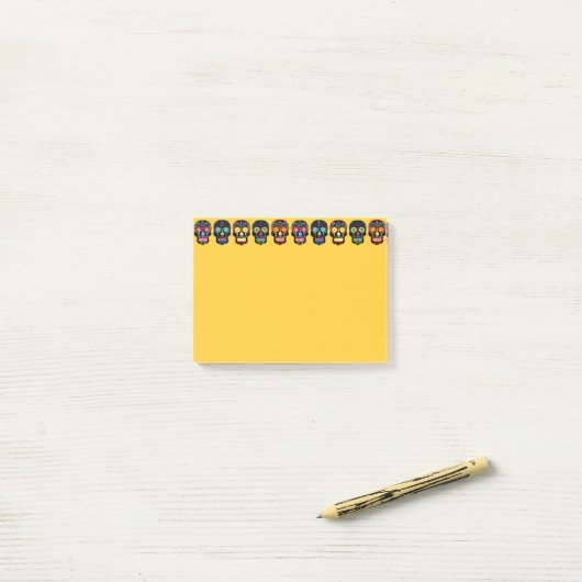 Zwarte Suikerhuid Post-it® Notes (Op bureau)