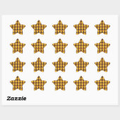 Zwarte Suikerhuid Ster Sticker (Vel)