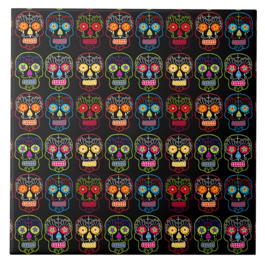 Zwarte Suikerhuid Tegeltje (Voorkant)