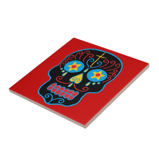 Zwarte Suikerhuid Tegeltje (Zijkant)