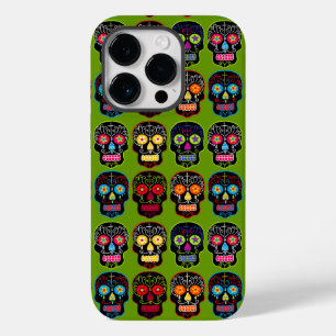 Zwarte suikerschedel Case-Mate iPhone case
