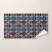 Zwarte suikerstroop bad handdoek (Handdoek)