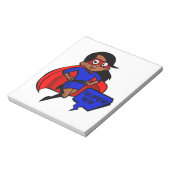 zwarte super mama notitieblok (Linkerzijde)