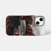 zwarte superauto's iPhone hoesje (Achterkant horizontaal)