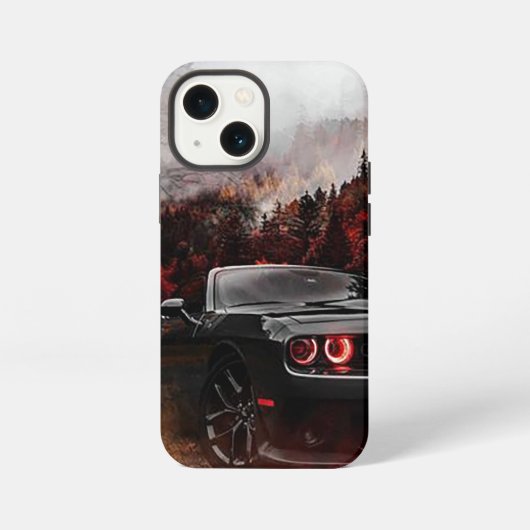 zwarte superauto's iPhone hoesje (Achterkant)