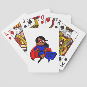 zwarte supermam speelkaarten