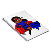 zwarte supermoeder notitieboek (Rechterzijde)