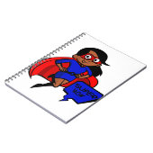 zwarte supermoeder notitieboek (Linkerzijde)