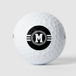 Zwarte Superstar Monogram Golfballen